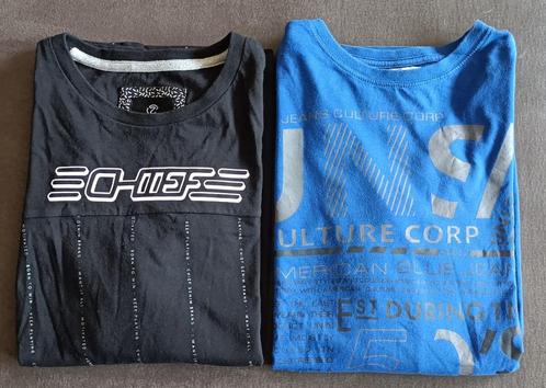 2 jongens/heren longsleeves maat S, Kleding | Heren, T-shirts, Zo goed als nieuw, Maat 46 (S) of kleiner, Blauw, Ophalen