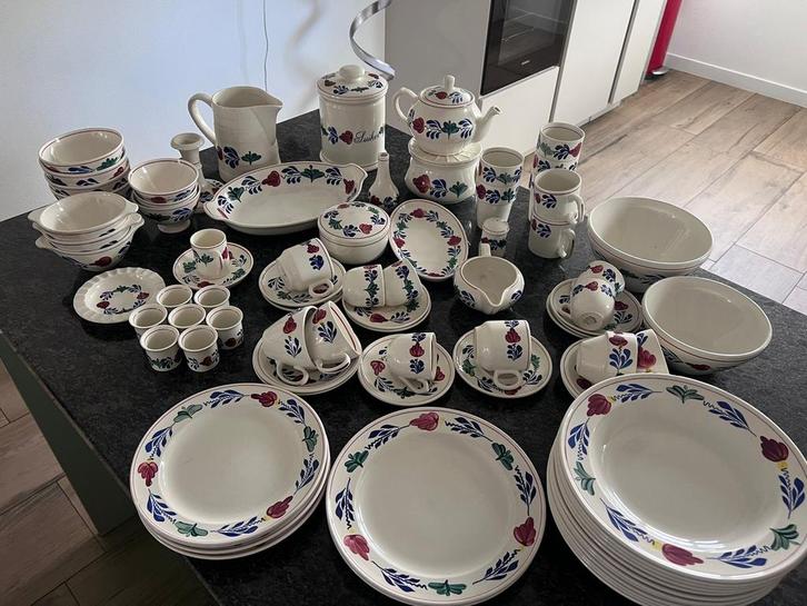 Boerenbont Servies origineel, Huis en Inrichting, Keuken | Servies, Gebruikt, Compleet servies, Boerenbont, Aardewerk, Ophalen