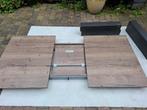 Uitschuifbare eettafel, Huis en Inrichting, Tafels | Eettafels, Ophalen, 200 cm of meer, 50 tot 100 cm, Zo goed als nieuw
