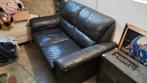 Lederen Tweezitsbank, Huis en Inrichting, Banken | Bankstellen, Ophalen, Gebruikt, 150 tot 200 cm, Tweepersoons