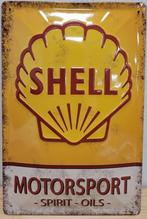 Reclamebord van Shell Motorsport Oils in reliëf -20x30cm, Nieuw, Reclamebord, Verzenden