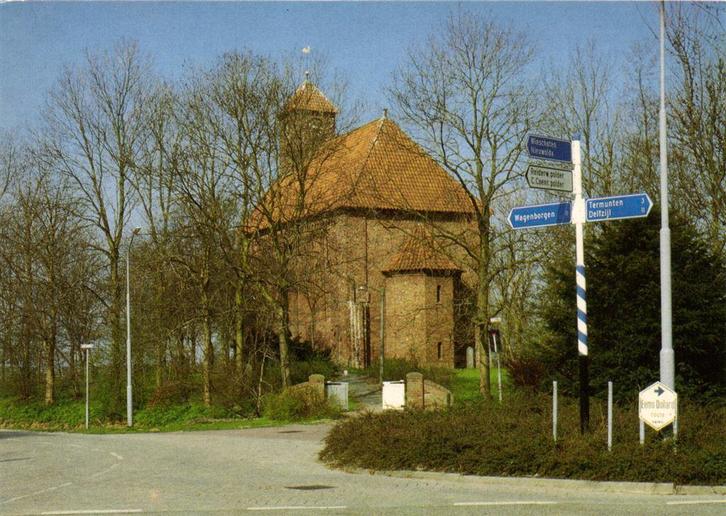 Woldendorp, Ned. Herv. Kerk. - 1991 gelopen, Verzamelen, Ansichtkaarten | Nederland, Gelopen, Noord-Brabant, Voor 1920, Ophalen of Verzenden