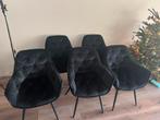 5 stoelen van Loods5, Huis en Inrichting, Stoelen, Ophalen of Verzenden, Zo goed als nieuw, Zwart