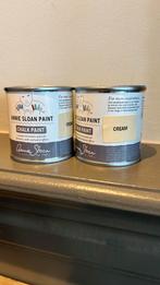 Annie Sloan chalkpaint cream 2 x 120 ml, Nieuw, Ophalen of Verzenden, Minder dan 5 liter