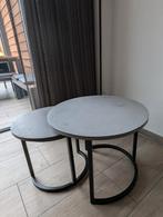 Ronde salontafels, Huis en Inrichting, Tafels | Salontafels, 50 tot 100 cm, Rond, Zo goed als nieuw, Minder dan 50 cm