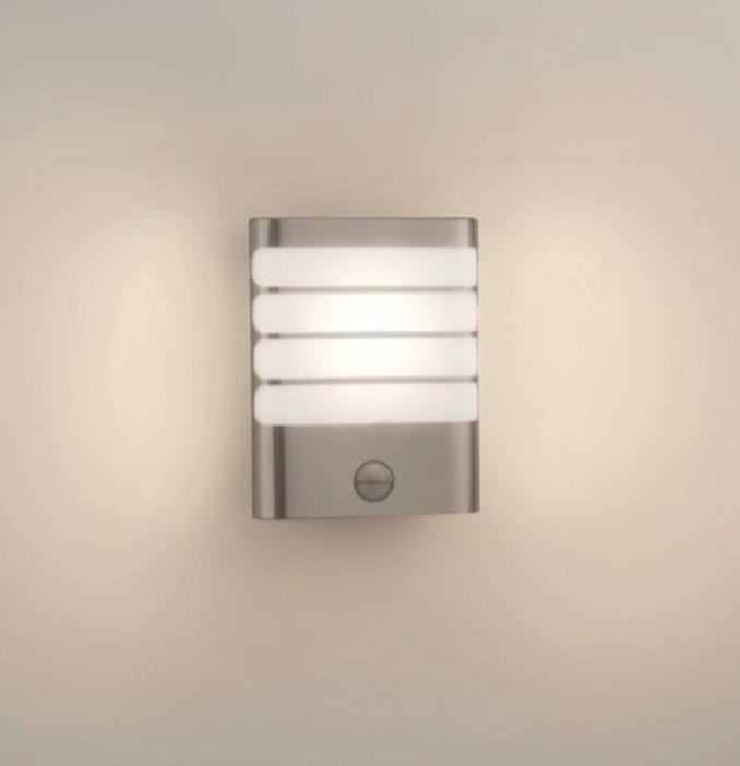 Philips Raccoon buitenwandlamp met sensor 1 lichts RVS Nieuw, Huis en Inrichting, Lampen | Plafondlampen, Nieuw, Metaal, Ophalen of Verzenden
