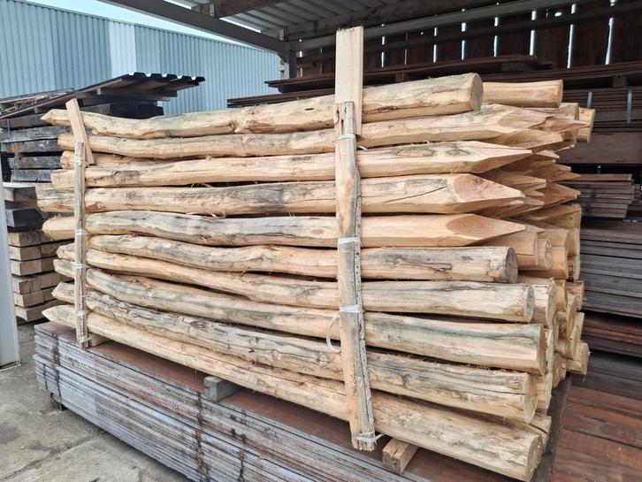 robinia palen nieuw, Tuin en Terras, Schuttingen, Nieuw, Hout, 1 tot 2 meter, Minder dan 3 meter, Ophalen