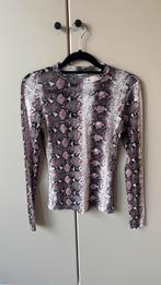 Loavies Mesh Top Slangenprint XS, Verzenden, Lange mouw, Roze, Maat 34 (XS) of kleiner