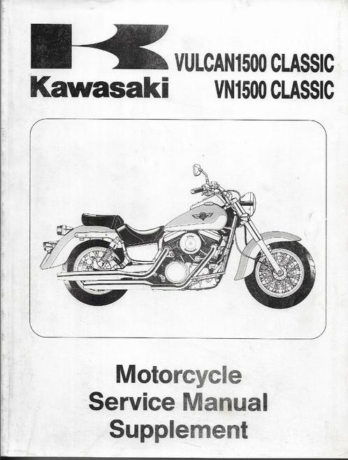Kawasaki Vulcan 1500 Classic VN1500 Supplement (6171z), Motoren, Handleidingen en Instructieboekjes, Kawasaki, Ophalen of Verzenden