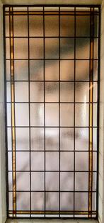 Prachtig antiek intact glas in lood voorzetraam, Doe-het-zelf en Verbouw, Glas en Ramen, Glas in lood, 80 tot 120 cm, Overige typen