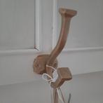 Brocante vintage landelijke houten kapstok, 4 dubbele haken, Huis en Inrichting, Woonaccessoires | Kapstokken, Wandkapstok, Gebruikt