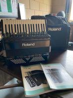 Roland FR 3X met Tas, Muziek en Instrumenten, Accordeons, Toetsaccordeon, Zo goed als nieuw, 120-bas, Met riemen