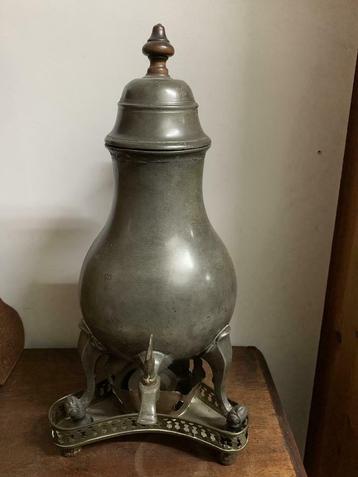 Antieke Tinnen Kraantjeskan ca.1780 – Mabo Antiek Warnsveld beschikbaar voor biedingen