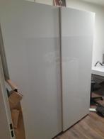 Pax kast met schuifdeuren wit hoogglans., Ophalen, Gebruikt, 200 cm of meer, 150 tot 200 cm