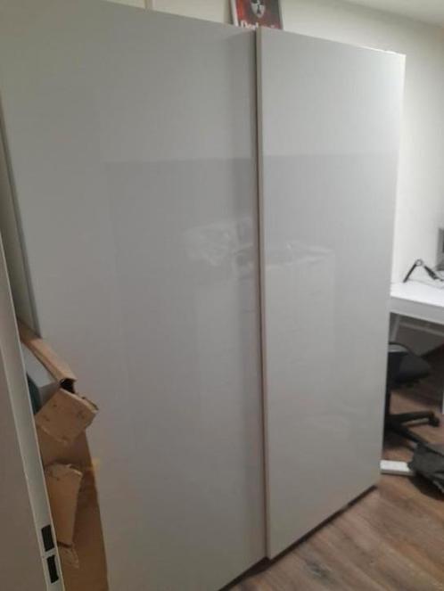 Pax kast met schuifdeuren wit hoogglans., Huis en Inrichting, Kasten | Kledingkasten, Gebruikt, 200 cm of meer, 150 tot 200 cm