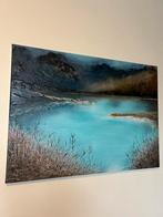 Acryl Schilderij Landschap, Antiek en Kunst, Kunst | Schilderijen | Klassiek, Ophalen of Verzenden