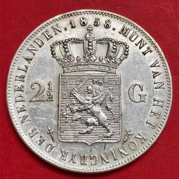 Rijksdaalder 1858. Pr. beschikbaar voor biedingen