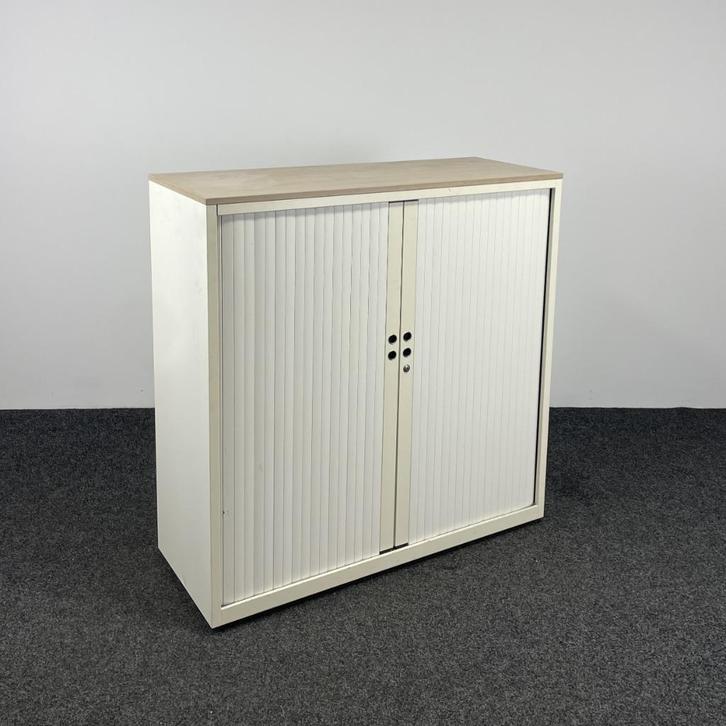 Gispen Meta Archiefkast - Wit | 122 x 120 x 47 cm 25486, Huis en Inrichting, Kasten | Ladekasten, Gebruikt, 100 tot 150 cm, 25 tot 50 cm