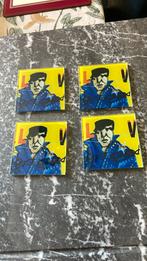 Herman brood onderzetters van glas popart klassiekers!, Ophalen of Verzenden, Zo goed als nieuw, Glas of Kopje