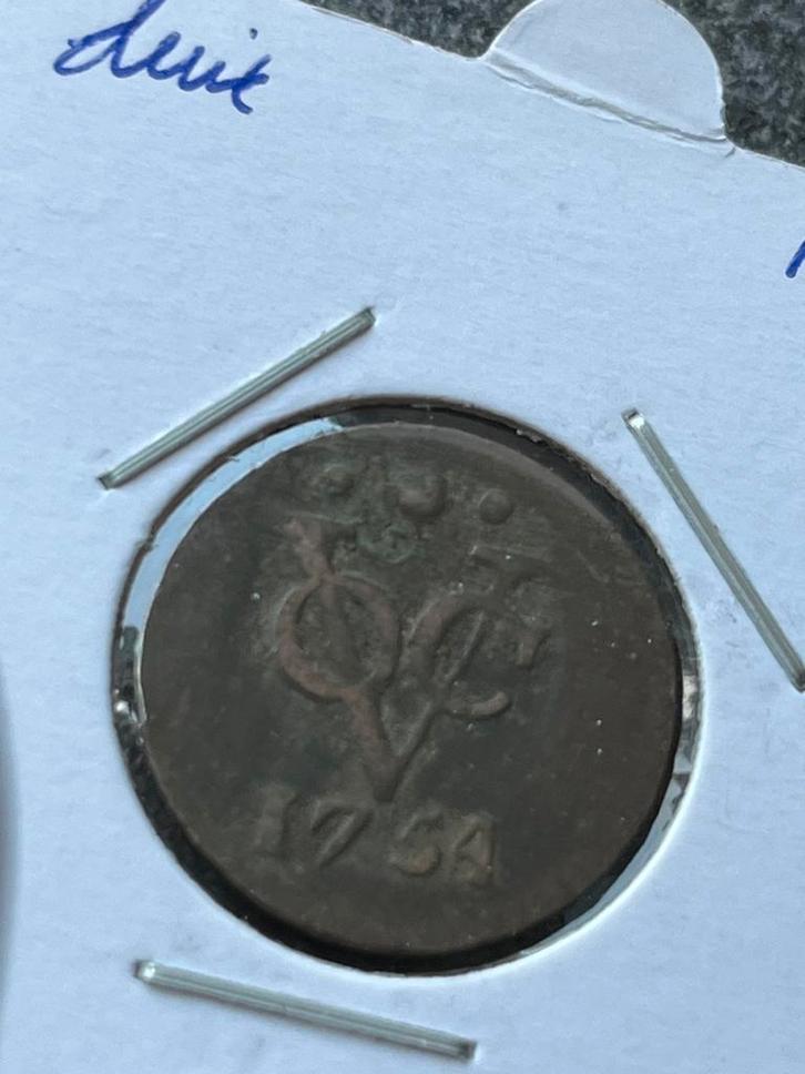 West-Friese VOC duit 1754, Postzegels en Munten, Munten | Nederland, Overige waardes, Vóór koninkrijk, Ophalen of Verzenden