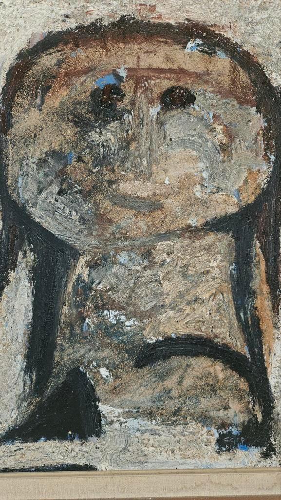 Jaap de Carpentier Abstract werk "KOP 1961". Bergense School, Antiek en Kunst, Kunst | Schilderijen | Abstract, Ophalen