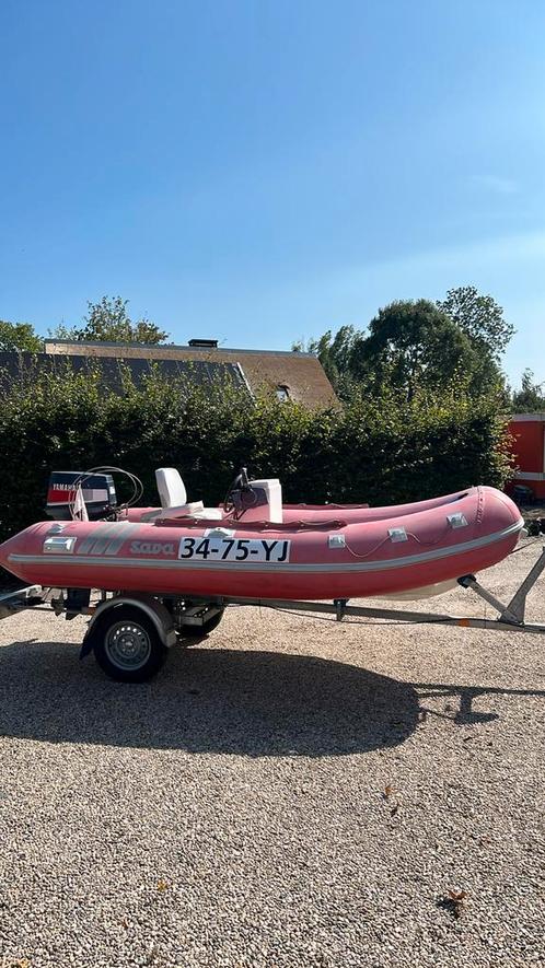 Rib Rubberboot SAVA 380, Watersport en Boten, Rubberboten, Gebruikt, Overige merken, Overige materialen, Minder dan 70 pk, Benzine