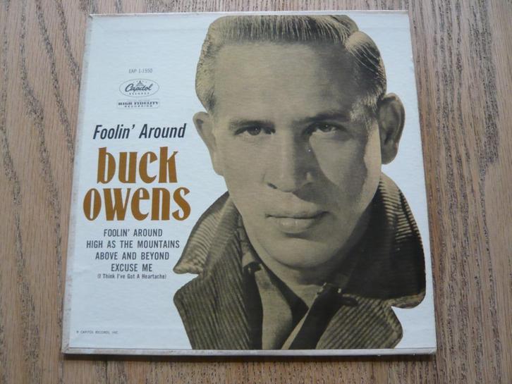 Buck Owens EP Foolin' Around., Cd's en Dvd's, Vinyl Singles, Zo goed als nieuw, EP, Country en Western, 7 inch, Ophalen of Verzenden