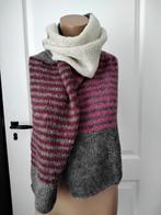 Handgebreide Sjaal Zijde/Alpaca - Uniek!, Kleding | Dames, Mutsen, Sjaals en Handschoenen, Handgemaakt, Ophalen of Verzenden, Nieuw