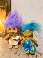 Vintage made in china Korea trol poppen poppetjes trolls 2x, Ophalen of Verzenden, Gebruikt