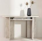 Marmeren sidetable / wandtafel, Huis en Inrichting, Tafels | Sidetables, Overige materialen, Gebruikt, Minder dan 50 cm, Ophalen of Verzenden