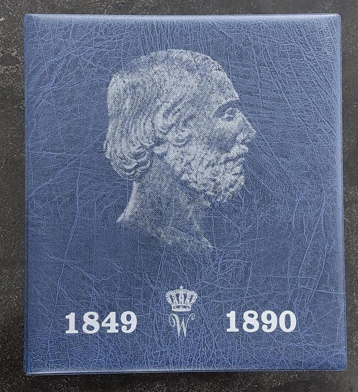 Grotendeels compl. coll. munten Willem 3 t/m 2 1/2 gulden, Postzegels en Munten, Munten | Nederland, Koning Willem III, Zilver