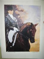 Anky van Grunsven met Bonfire zeefdruk prent, Ophalen of Verzenden, Zo goed als nieuw, Dressuur