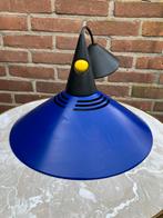 Vintage Brilliant hanglamp - Memphis style - blauw met geel, Ophalen of Verzenden