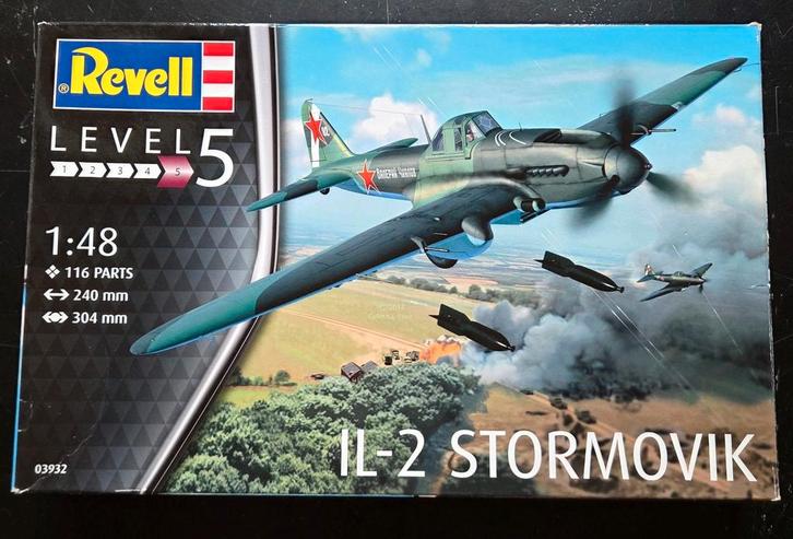 Revell IL-2 Stormovik 1:48, Hobby en Vrije tijd, Modelbouw | Vliegtuigen en Helikopters, Zo goed als nieuw, Vliegtuig, Groter dan 1:72