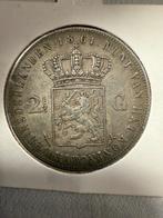 Rijksdaalder 1861D (zonder punt achter F), Koning Willem III, Zilver, Ophalen of Verzenden, Losse munt