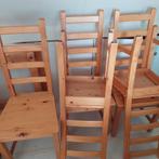 Eettafel plus 6 stoelen, Huis en Inrichting, Tafels | Eettafels, Gebruikt, Ophalen of Verzenden