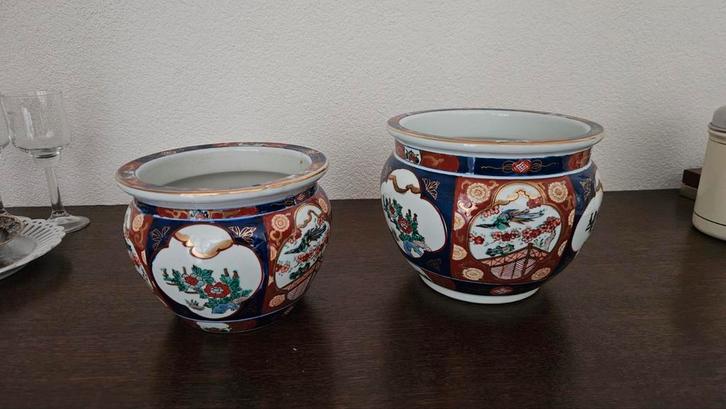 Antieke Imari Potten - Set van 2, Antiek en Kunst, Antiek | Keramiek en Aardewerk, Ophalen