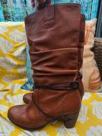 Aparte bruine leren laarzen 40, Kleding | Dames, Schoenen, Ophalen of Verzenden, Zo goed als nieuw, Bruin, Hoge laarzen