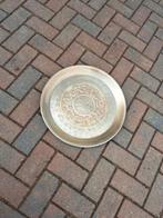 Grote metalen decoratie schaal, Ophalen of Verzenden, Zo goed als nieuw, Rond, Overige materialen