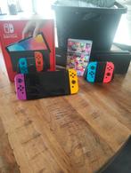 Nintendo switch OLED (met controllers en spel), Switch OLED, Met games, Ophalen of Verzenden, Zo goed als nieuw