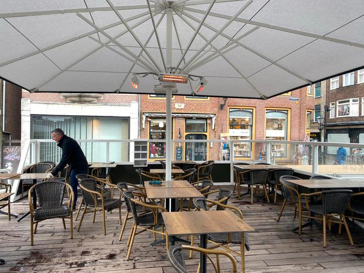 Horeca Parasols: UV-bestendig, Waterdicht & Sfeervol, Tuin en Terras, Parasols, Nieuw, Zweefparasol, Meer dan 4 meter, Waterdicht