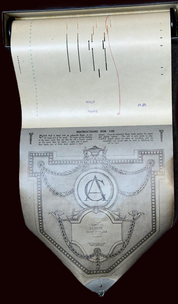 2 oude pianola rollen full scale themodist tl 20457 en 20185, Muziek en Instrumenten, Bladmuziek, Zo goed als nieuw, Overige soorten
