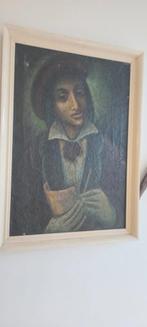 Oud schilderij vrouw, Ophalen