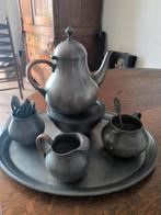 Tinnen thee/koffie stel, Antiek en Kunst, Antiek | Tin, Ophalen of Verzenden