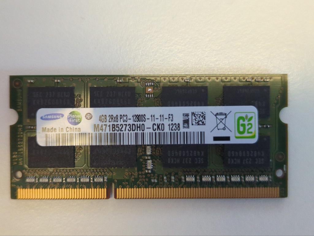 Samsung 4GB DDR3 PC3-12800S Laptop Geheugen, Gebruikt, DDR3, Ophalen of Verzenden, Laptop