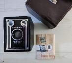 Vintage camera Kodak Brownie Target Six-20 in originele tas, Ophalen, Gebruikt, Compact, Kodak