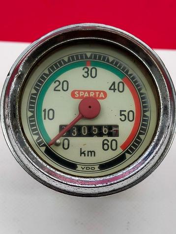 Originele Sparta VDO km teller, 60 km/h. Oldtimer beschikbaar voor biedingen