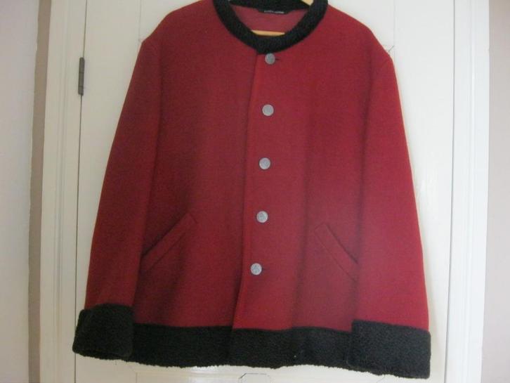 Hg schober oostenrijks/tiroler scheerwollen jasje:mt 50, Kleding | Dames, Grote Maten, Zo goed als nieuw, Jas of Mantel, Rood