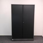 Ahrend Roldeurkast, Antraciet/zwart 120x45x193cm(BxDxH) RD67, Gebruikt, 100 tot 150 cm, -, -
