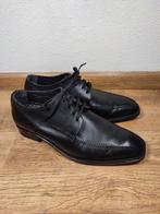 Van Lier Veterschoenen Leer Zwart Maat 40 handmade, Zwart, Van Lier, Ophalen of Verzenden, Gedragen